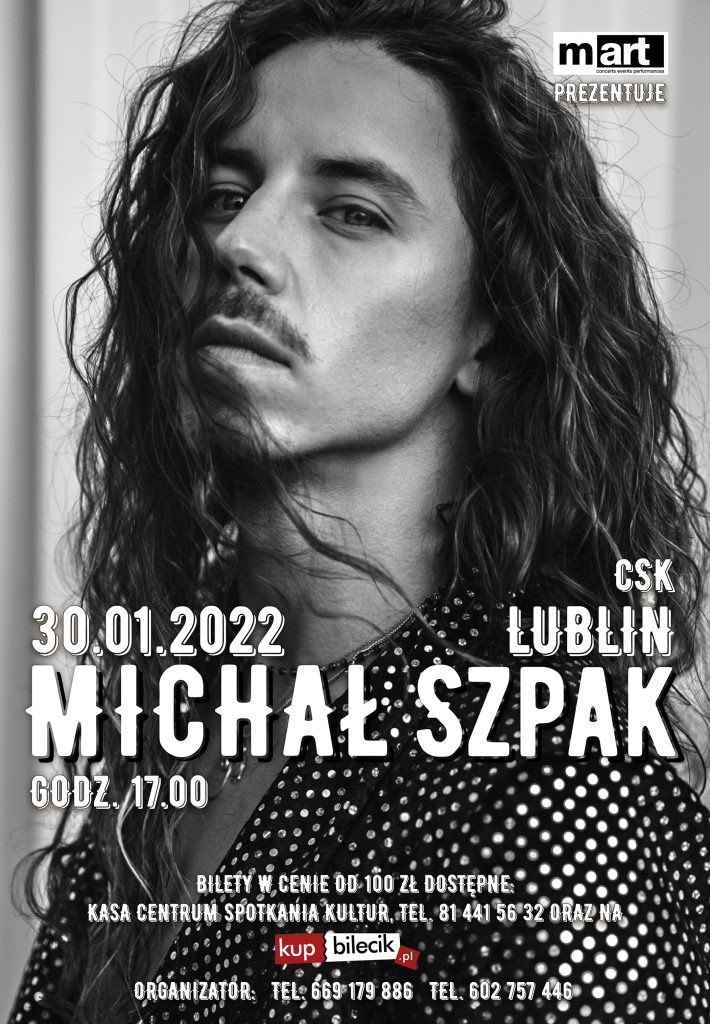 Michał Szpak w Lublinie 30.01.2022