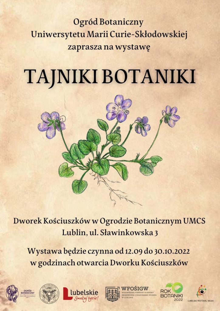 „Tajniki botaniki” – wystawa w Dworku Kościuszków UMCS