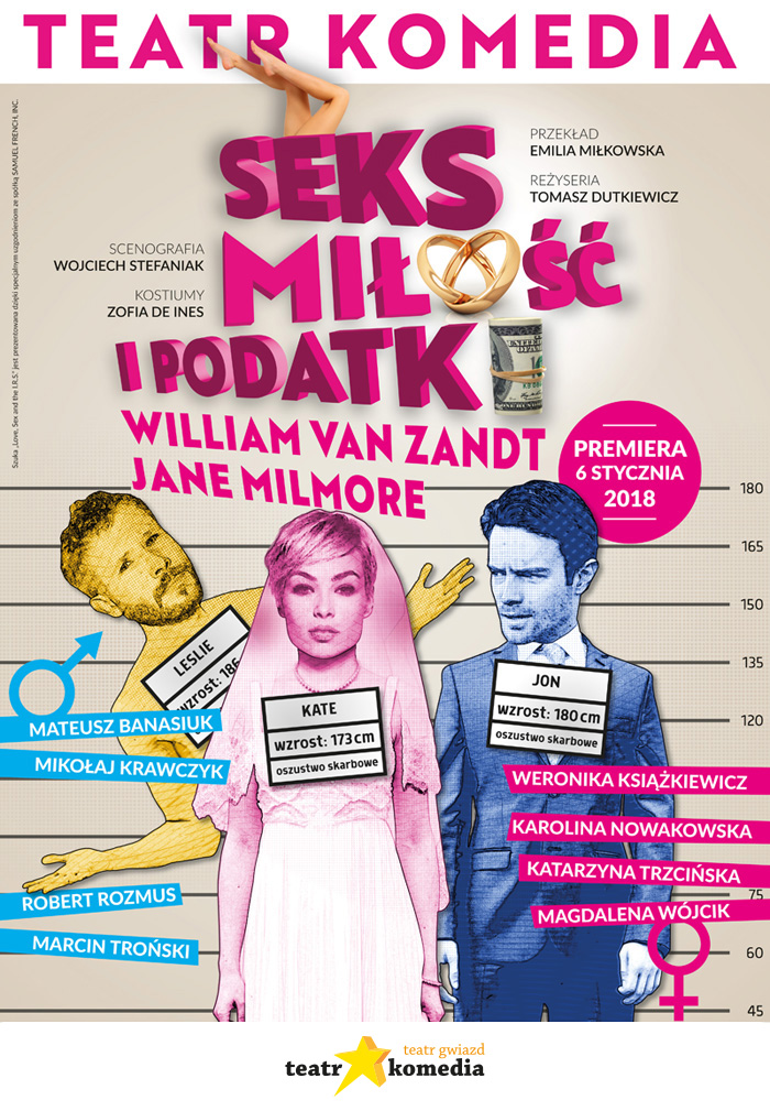 „Seks, miłość i podatki”- spektakl komediowy Centrum Spotkania Kultur w Lublinie – odwołany