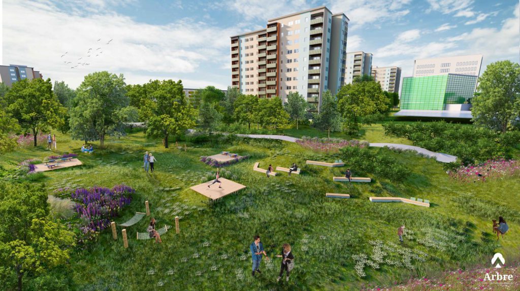 Naturalistyczna koncepcja parku w wąwozie Czechów