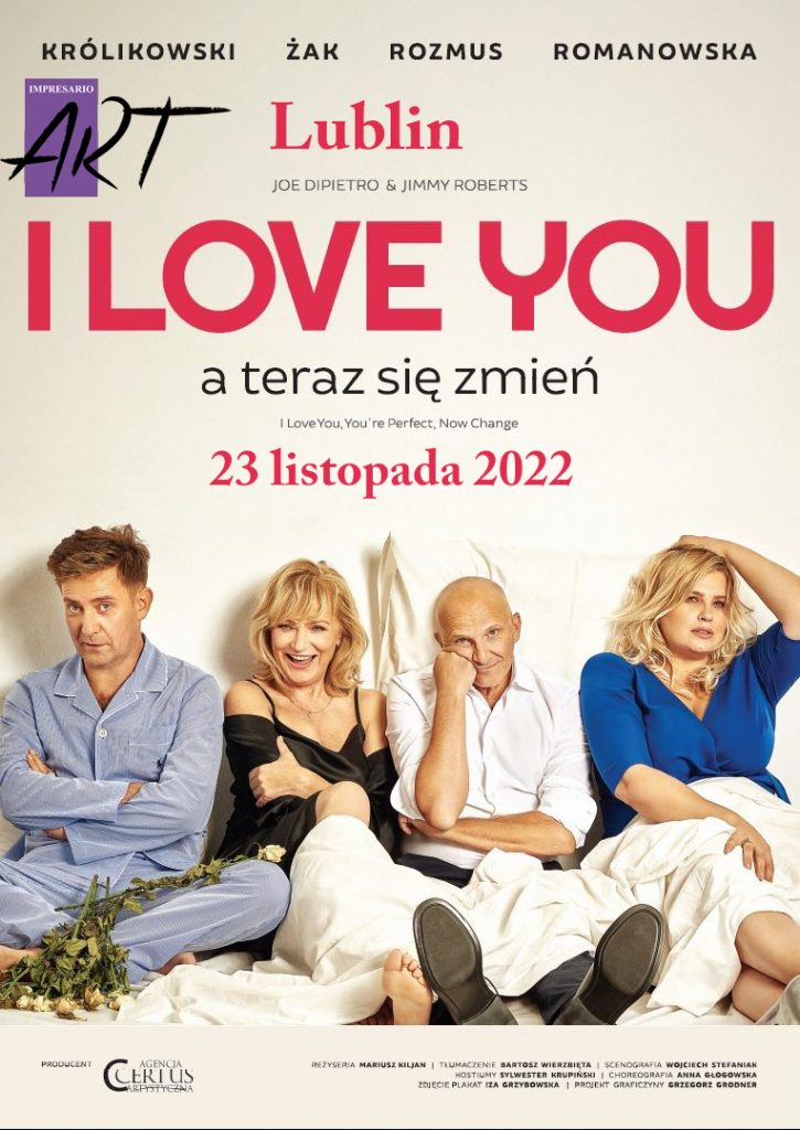 I LOVE YOU, a teraz się zmień – Spektakl komediowy 23.11.2022