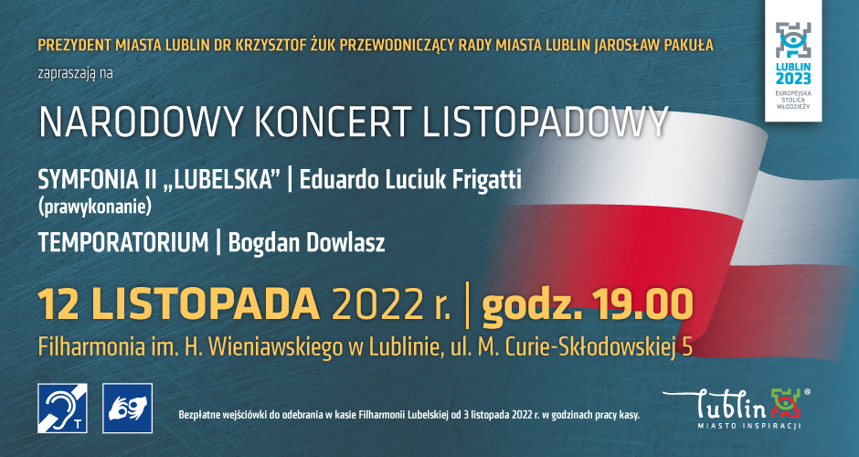 Narodowy Koncert Listopadowy – Lublin świętuje 104. rocznicę odzyskania niepodległości