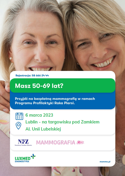 Badania w mobilnej pracowni mammograficznej LUX MED w marcu – Lublin