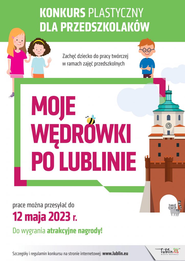 „Moje wędrówki po Lublinie” tematem konkursu dla przedszkolaków