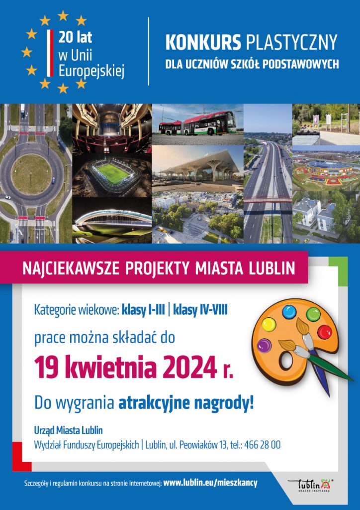 20 lat w Unii Europejskiej – wystawa na Placu Litewskim i konkurs plastyczny